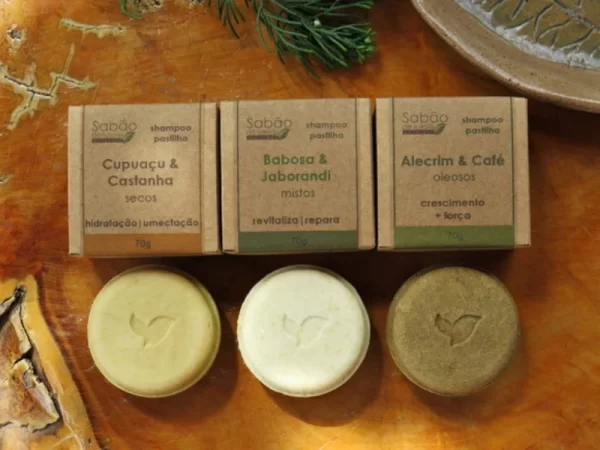 Shampoo Pastilha Natural e Vegano - Babosa & Jaborandi - 70g - Imagem 3