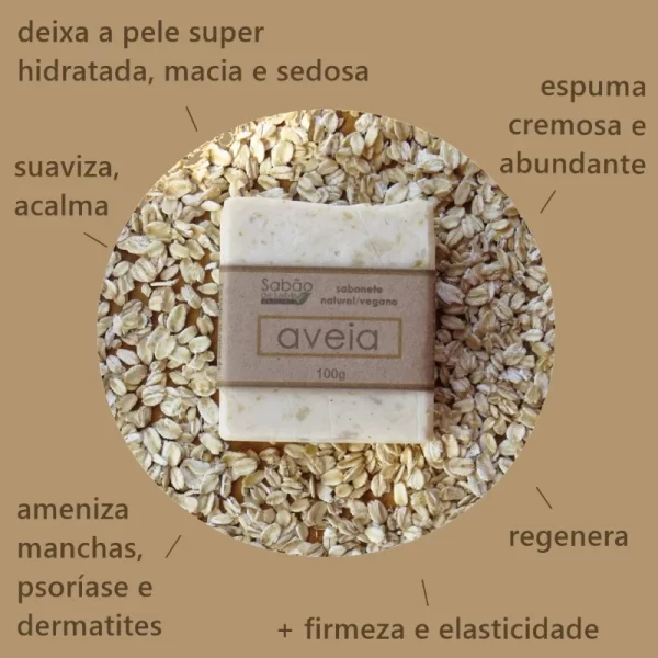 Sabonete Natural e Vegano de Aveia – 100g - Image 4