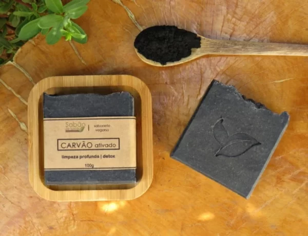 Sabonete Natural e Vegano Carvão Ativado – 100g