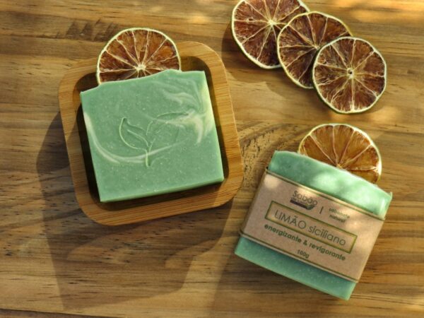 Sabonete Natural e Vegano Limão Siciliano - 100g - Image 3