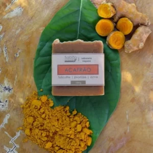 Sabonete Natural Vegano de Açafrão – 100g