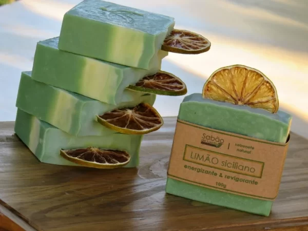 Sabonete Natural e Vegano Limão Siciliano - 100g - Image 2