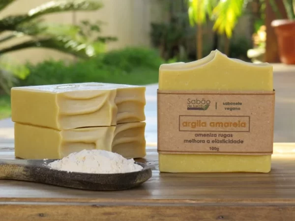 Sabonete Natural e Vegano Argila Amarela - 100g - Image 2