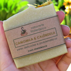 Sabonete Natural Fitoterápico Camomila & Calêndula – 100g