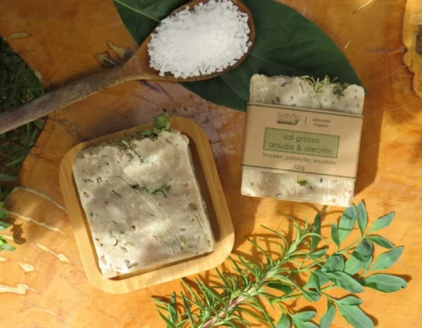 Sabonete Sal Grosso, Arruda e Alecrim - 120g
